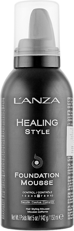 Haarstylingmousse mit Keratin für das Haar - L'anza Healing Style Foundation Mousse — Bild N1