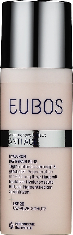 Schützende Anti-Falten Tagescreme SPF 20 - Eubos Med Anti Age Hyaluron Day Repair Plus SPF20 — Bild N1