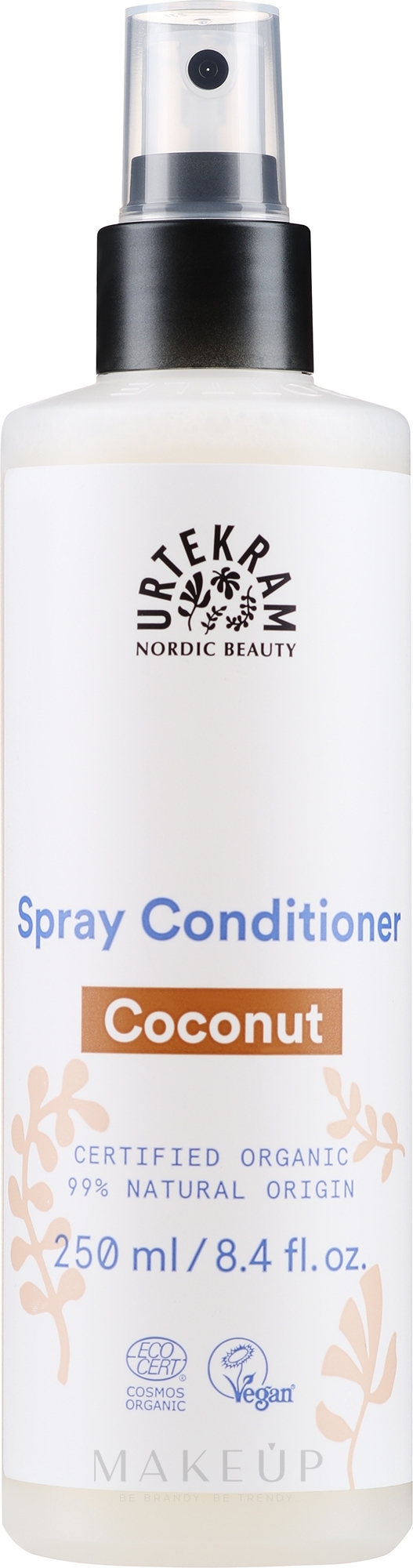 Feuchtigkeitsspendender Haarspray-Conditioner mit Bio Kokosnektar für normales Haar - Urtekram Coconut Spray Conditioner — Bild 250 ml