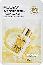 Feuchtigkeitsspendende Anti-Aging-Gesichtsmaske mit 24-karätigem Gold - Mooyam 24K Gold Serum Facial Mask — Bild N2