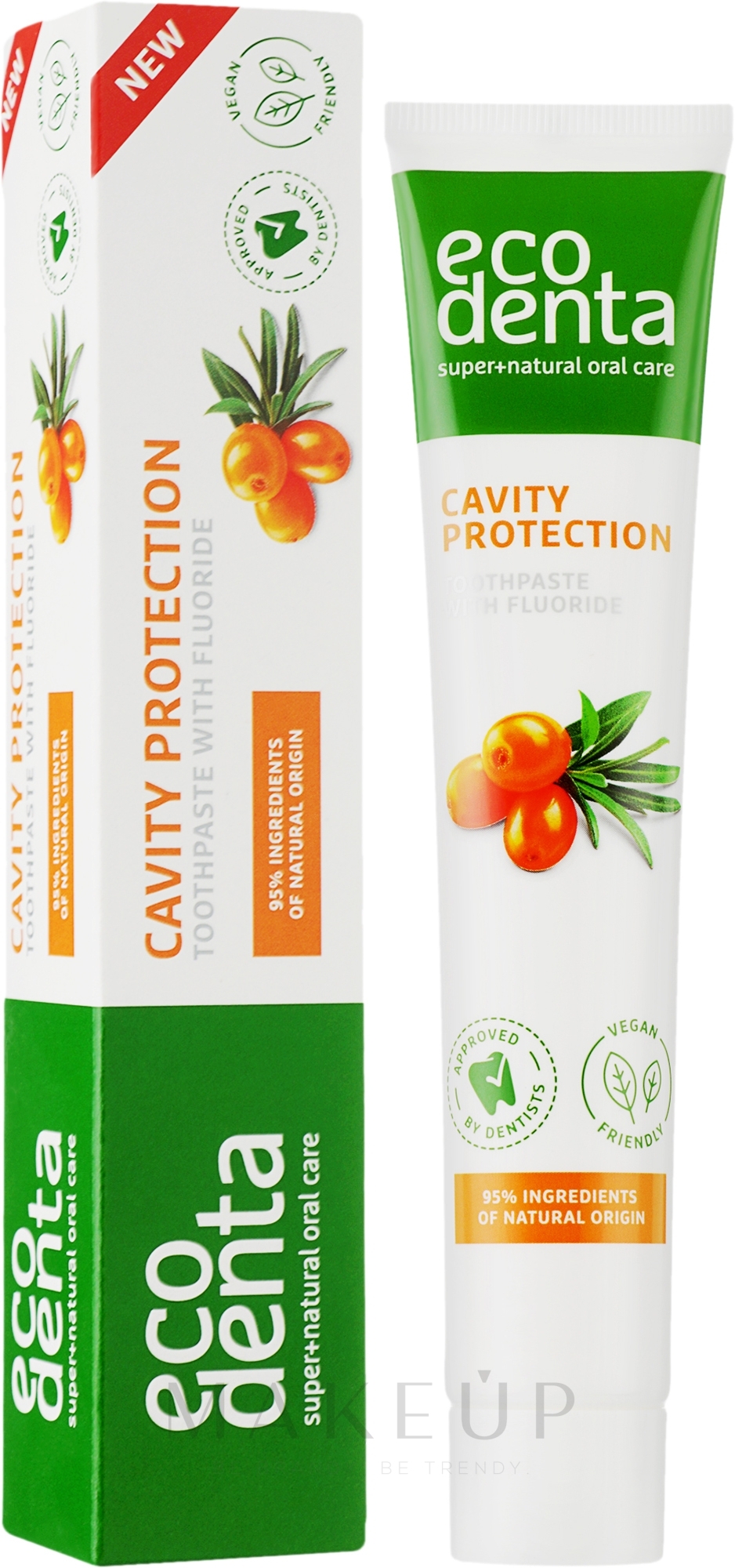 Anti-Karies Zahnpasta mit Sanddornöl - Ecodenta Cavity Protection Toothpaste — Bild 75 ml