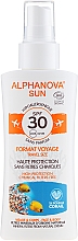 Düfte, Parfümerie und Kosmetik Bio Sonnenschutzspray für Gesicht und Körper SPF 30 - Alphanova Sun Bio SPF30 Spray Voyage