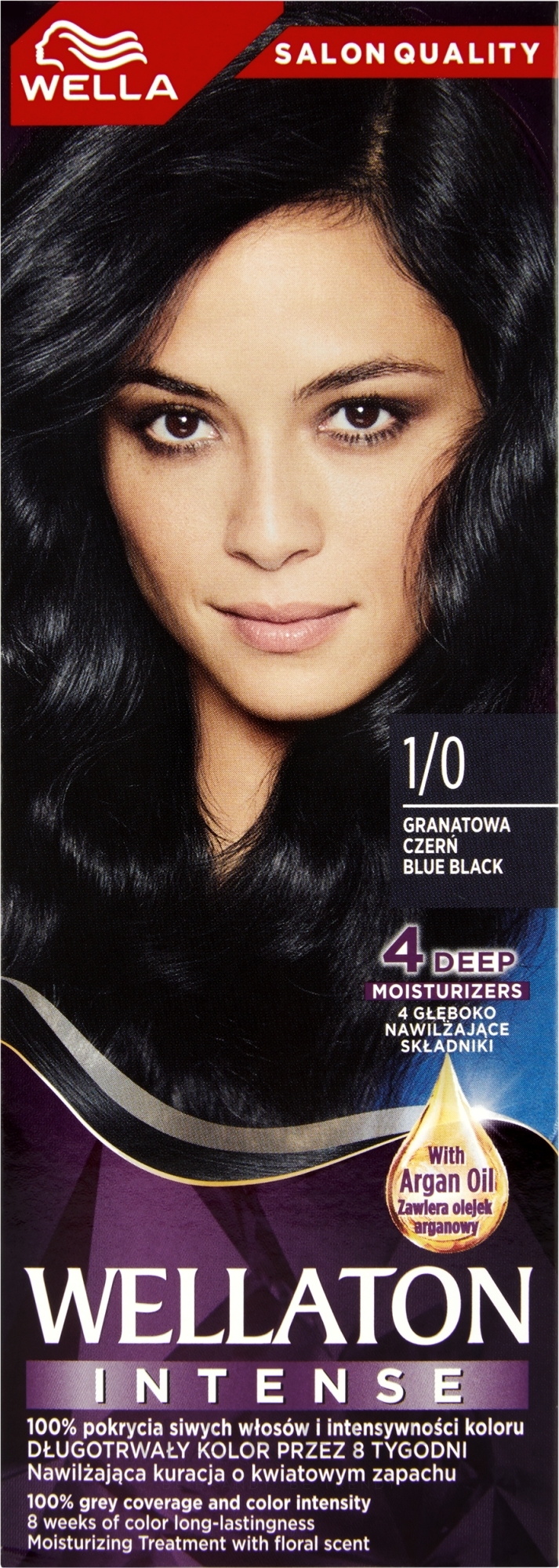 Haarfarbe-Creme mit Arganöl - Wella Wellaton Intense — Bild 1/0 - Blue Black