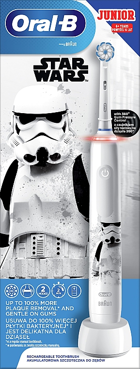 Elektrische Kinderzahnbürste - Oral-B Braun Junior Star Wars — Bild N1
