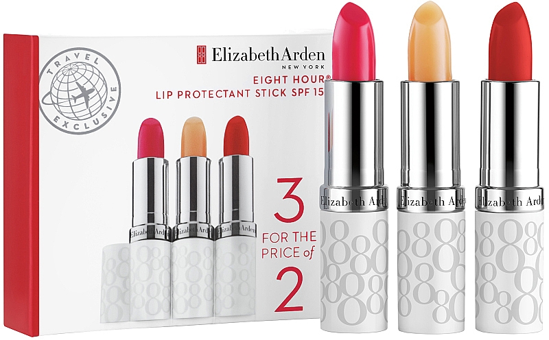 Elizabeth Arden Eight Hour Cream Lip Protectant Stick (Lippenstift 3x3.7g) - Make-up Set  — Bild N1