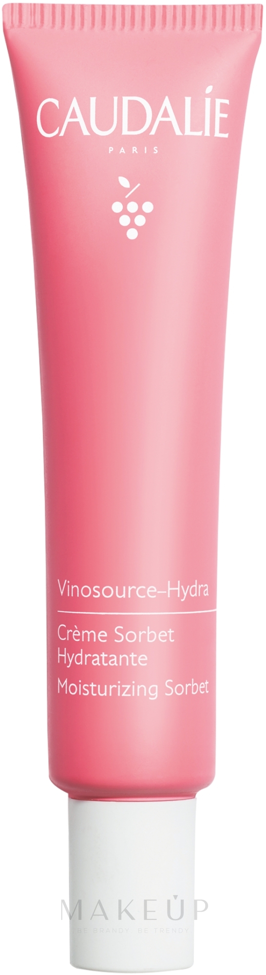 Feuchtigkeitsspendender Gesichtscreme-Sorbet mit Zitronnen- und Minzduft - Caudalie Vinosource-Hydra Moisturizing Sorbet — Bild 40 ml