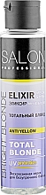 Anti-Gelbstich Haarelixier Total Blonde - Salon Professional Elixir Mega Shine Anti Yellow Total Blonde — Bild N2