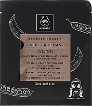 Düfte, Parfümerie und Kosmetik Entgiftende und reinigende Tuchmaske mit Johannisbrot - Apivita Express Beauty Tissue Face Mask Carob