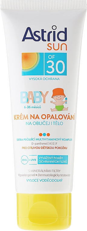 Sonnenschutzcreme für Kinder SPF 30 - Astrid Sun Baby Cream SPF 30 — Bild N1