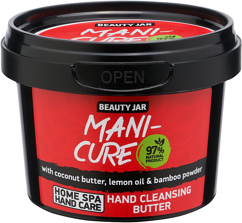 Handreinigungsöl mit Kokosnussbutter, Zitronenöl und Bambuspulver - Beauty Jar Mani-Cure Hand Cleansing Butter — Bild N1