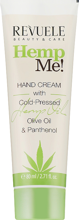 Handcreme mit Hanfsamenöl - Revuele Hemp Me! Hand Cream With Cold Pressed Hemp Oil — Bild N1