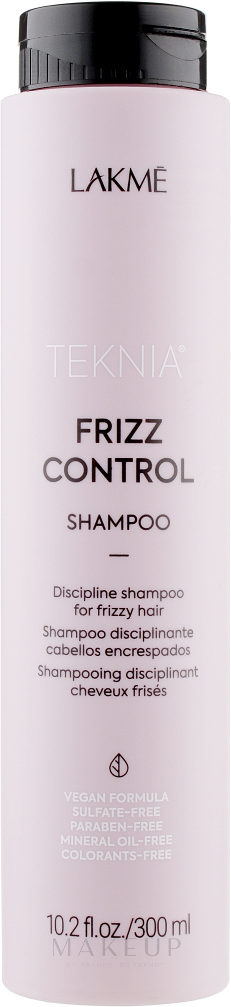 Sulfatfreies Shampoo für widerspenstiges oder krauses Haar - Lakme Teknia Frizz Control Shampoo — Bild 300 ml