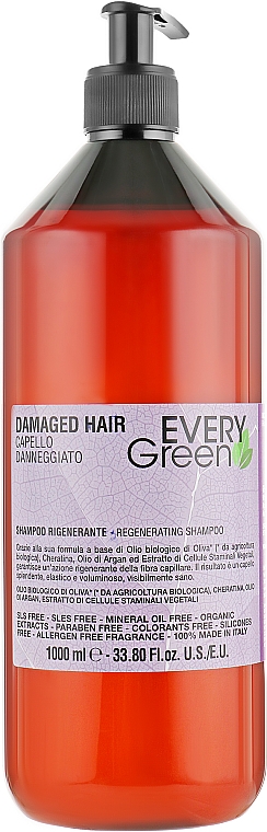 Regenerierendes Shampoo - EveryGreen Damaged Hair Shampoo — Bild N3