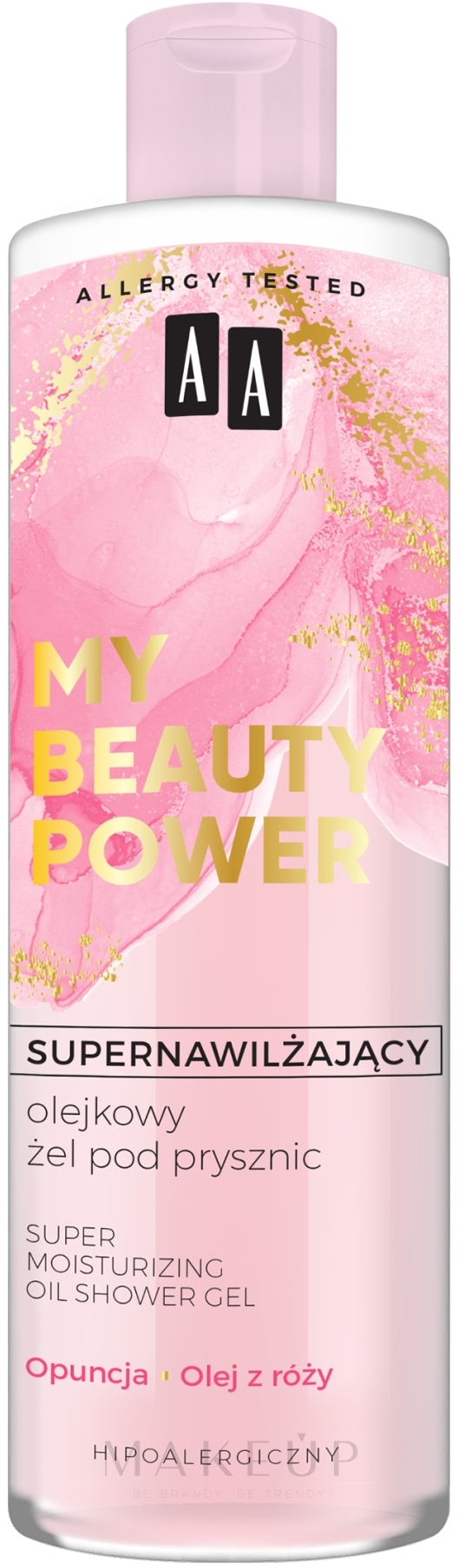Intensiv feuchtigkeitsspendendes Duschöl mit Feigenkaktus und Rosenöl - AA My Beauty Power Super Moisturizing Shower Oil — Bild 400 ml