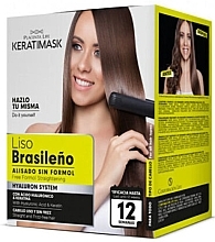 Haarglättungs-Set 6 Produkte - Placenta Life Keratimask Straightening Kit — Bild N1