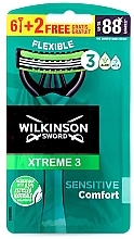 Düfte, Parfümerie und Kosmetik Einwegrasierer 6+2 St. - Wilkinson Sword Xtreme3 Sensitive