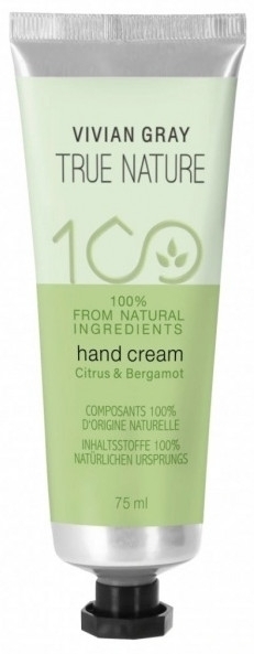 Handcreme - Vivian Gray True Nature Citrus & Bergamot Hand Cream — Bild 75 ml