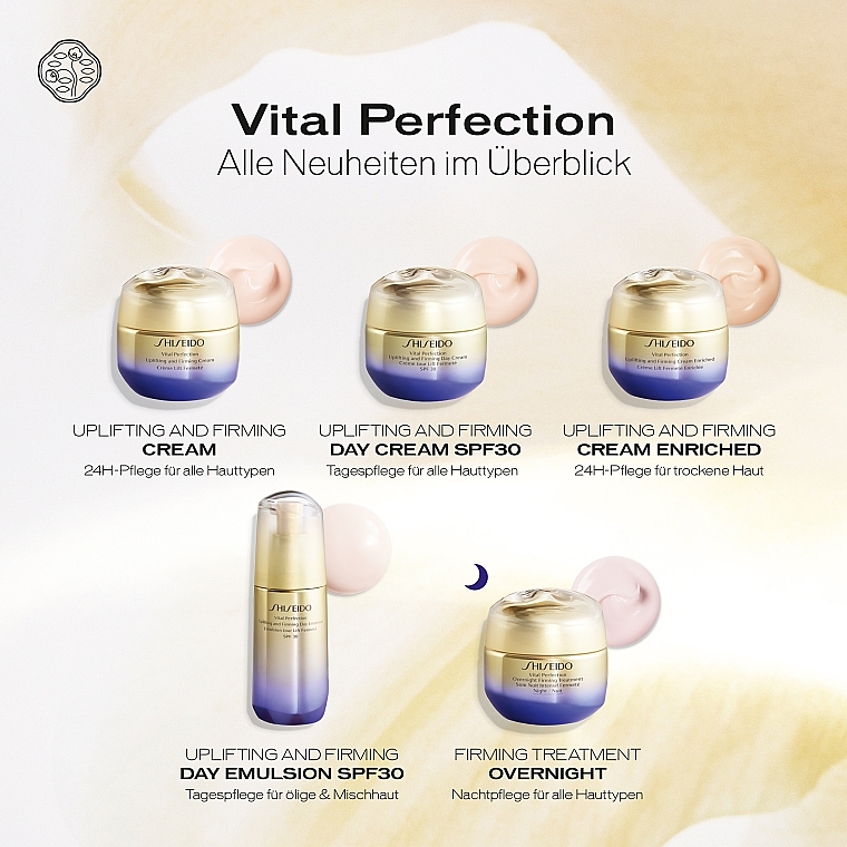 Straffende und festigende Anti-Aging Gesichtscreme gegen Falten und Pigmentflecken - Shiseido Vital Perfection Uplifting and Firming Cream — Bild N6