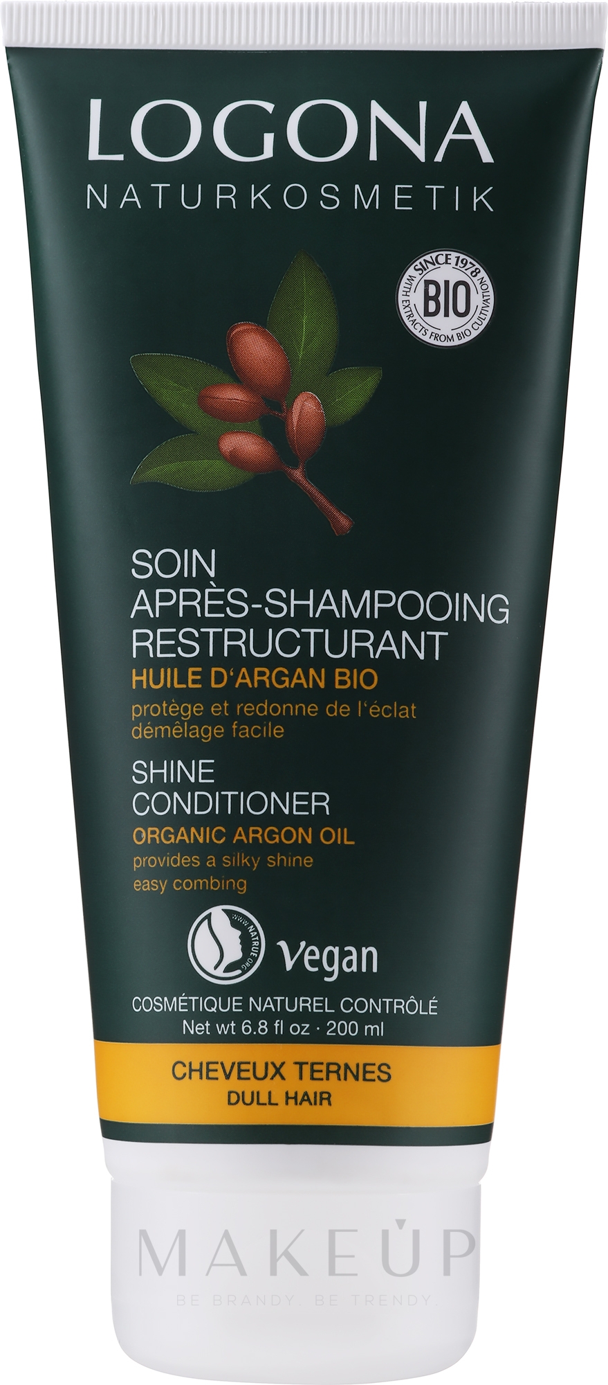 Haarspülung mit Bio-Arganöl für mehr Glanz - Logona Hair Care Conditioner — Bild 200 ml