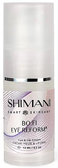 Creme für die Haut um Augen und Lippen mit Kollagen, Hyaluronsäure und Avocado - Shimani Smart Skincare BO:FI Reform Eye & Lip Cream — Bild N1