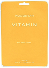 Düfte, Parfümerie und Kosmetik Antioxidative Gesichtsmaske für strahlende Haut mit Vitaminen - Kocostar Vitamin Mask
