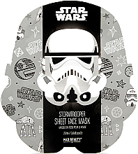 Düfte, Parfümerie und Kosmetik Beruhigende Tuchmaske für das Gesicht mit Grüntee-Extrakt Star Wars Storm Trooper - Mad Beauty Storm Trooper Face Mask