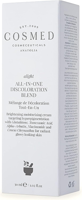 Aufhellende Gesichtscreme - Cosmed Alight All-In-One Discoloration Blend — Bild N2