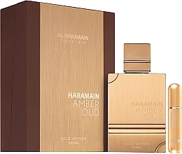 Al Haramain Amber Oud Gold Edition - Duftset (Eau de Parfum 200ml + Atomiser 10ml)  — Bild N1