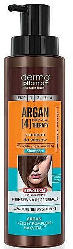 Shampoo mit Arganöl - Dermo Pharma Argan Professional 4 Therapy Strengthening & Smoothing Shampoo — Bild N1