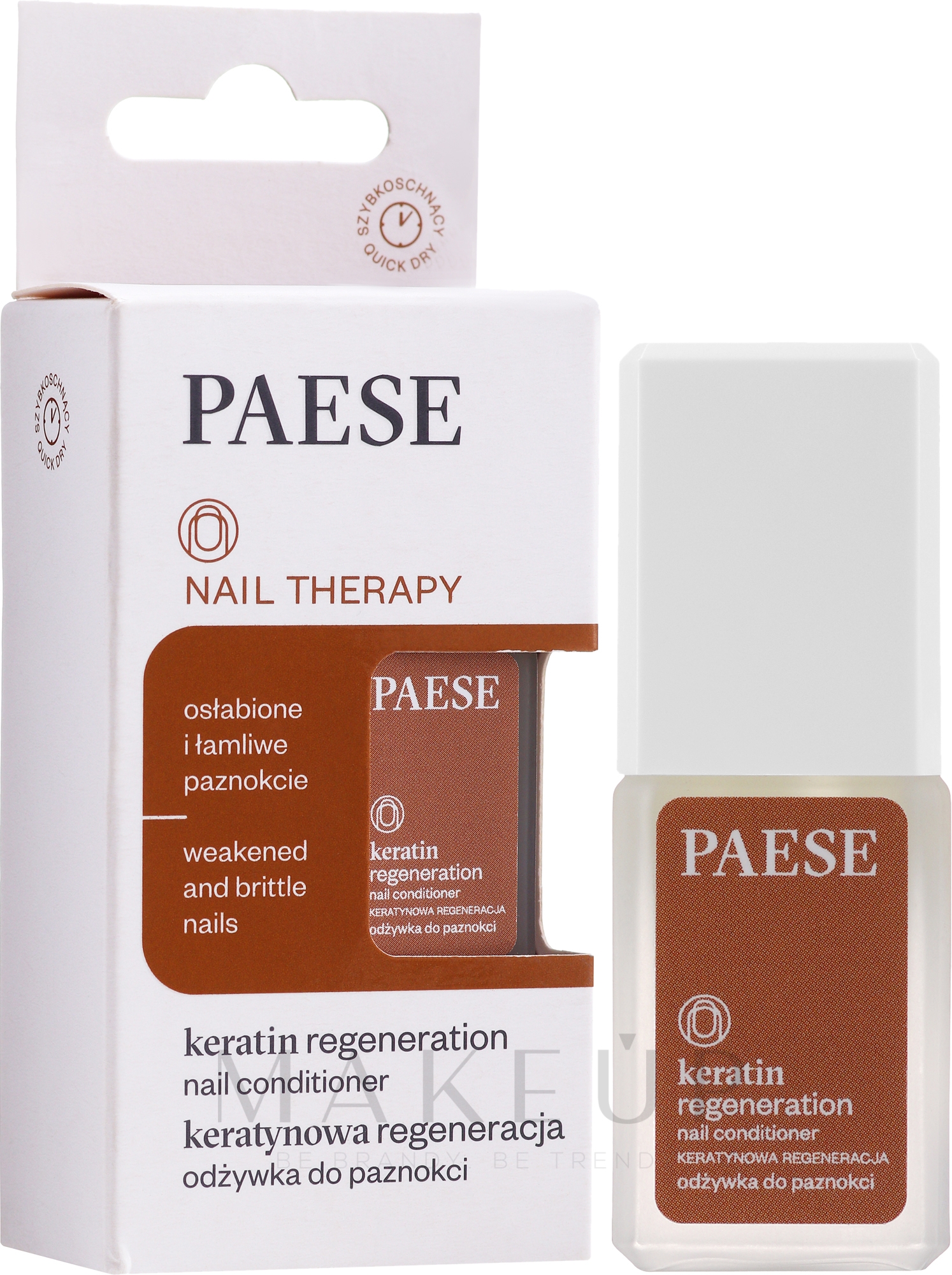Regenerierender Nagelconditioner mit Keratin - Paese Nail Therapy Keratin Regeneration Nail Conditioner — Bild 8 ml