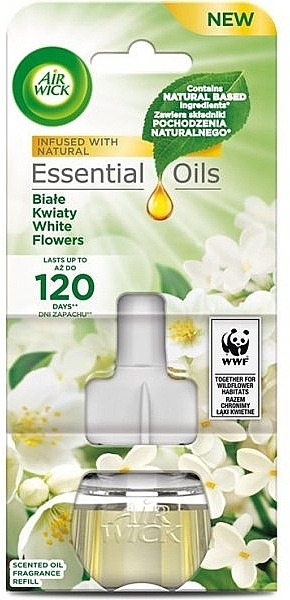 Elektrischer Lufterfrischer weiße Blumen - Air Wick Essential Oils Electric White Flowers (Refill)  — Bild N1