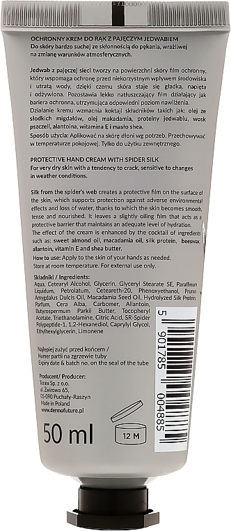 Schützende Handcreme mit Spinnenseide - Dermofuture Protective Hand Cream — Bild N2