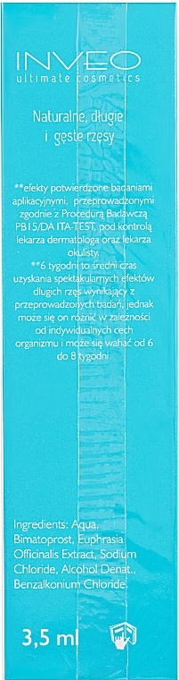 Hypoallergenes Wimpernwachstumsserum - Inveo Ultimatimate Cosmetics — Bild N2