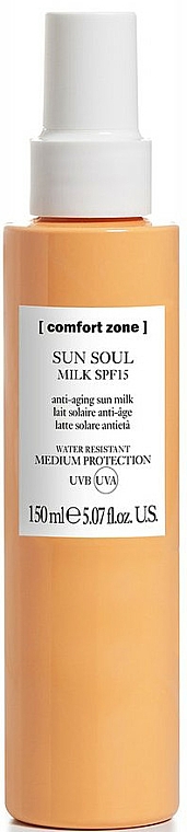 Sonnenschutzmilch für den Körper - Comfort Zone Sun Soul Milk SPF 15 — Bild N1