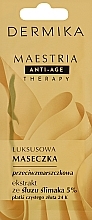 Düfte, Parfümerie und Kosmetik Anti-Falten-Maske mit Schneckenschleim-Extrakt 5% - Dermika Maestria Anti-Age Therapy