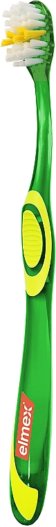 Kinderzahnbürste 6-12 Jahre weich grün-gelb - Elmex Junior Toothbrush — Bild N5