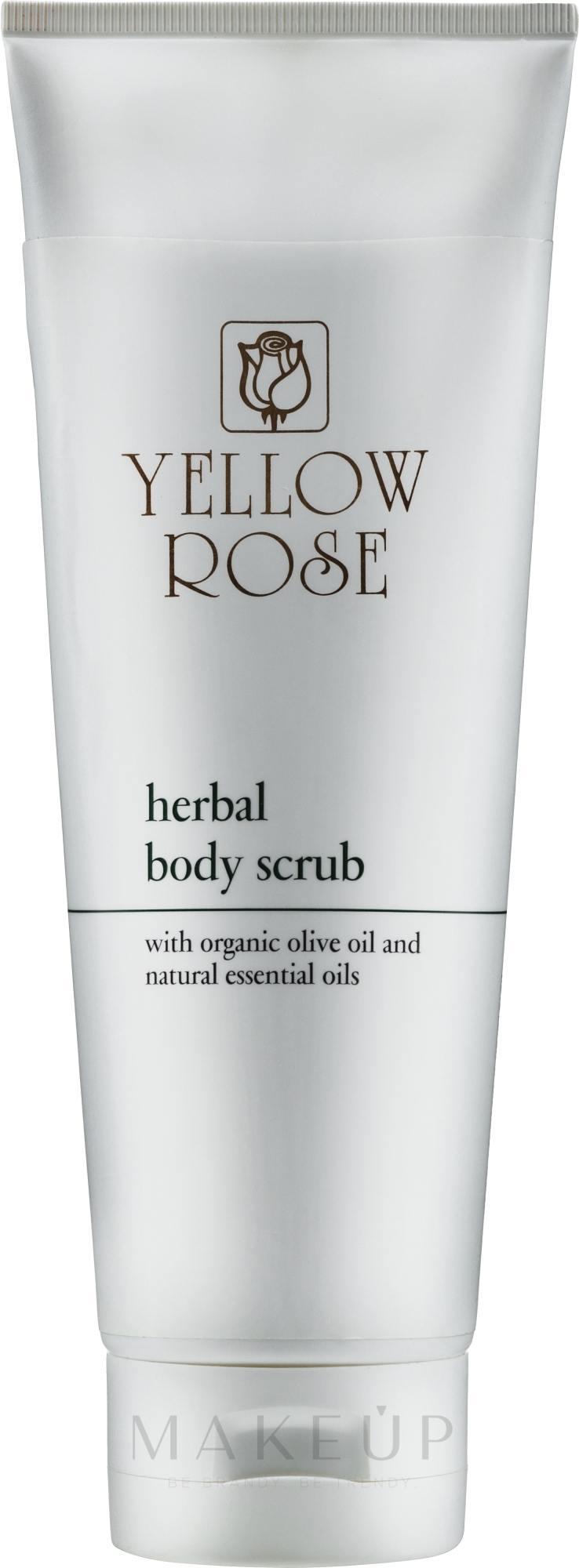 Weichmachendes Körperpeeling mit Bio Olivenöl und natürlichen ätherischen Ölen - Yellow Rose Herbal Body Scrub — Bild 250 ml