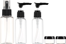 Düfte, Parfümerie und Kosmetik Kosmetikflaschen-Set - Gillian Jones Cimi Transparent Check In Bag