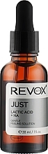 Schonendes Peeling für Gesicht und Hals mit Milchsäure - Revox Lactic Acid + HA Gentle Peeling Solution — Bild N1