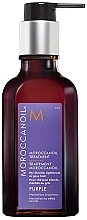 Veilchenöl für blondes, gebleichtes und graues Haar  - Moroccanoil Treatment Purple With Pump  — Bild N1