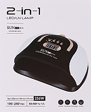UV-LED-Nagellampe, schwarz und weiß - SUN C4 Plus 256W UVLED Nail Lamp — Bild N2