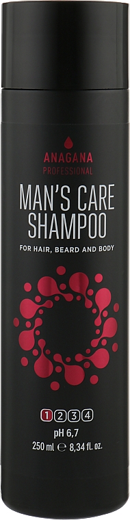 Männershampoo für Haar, Bart und Körper - Anagana Man's Care Shampoo — Bild N4