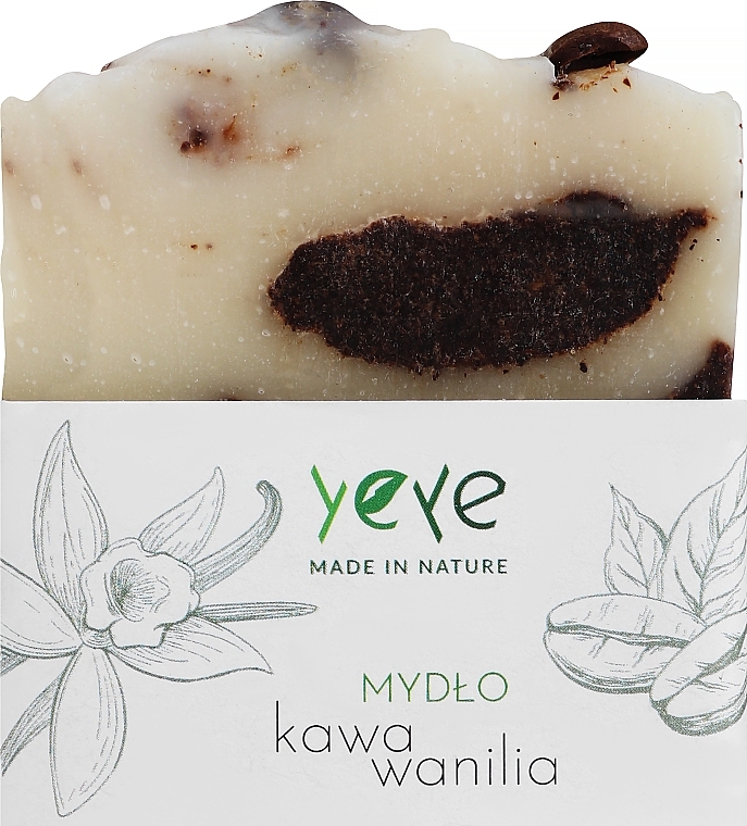 100% Naturseife "Kaffee und Vanille" - Yeye Natural Coffee and Vanilla Soap — Bild N1