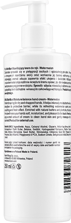 Handcreme - Elisium AFTERmani Moisture Balance Professional Hand Cream Watermelon  — Bild N2
