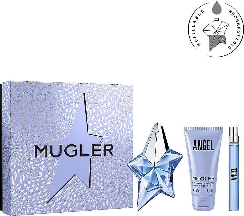 Mugler Angel - Duftset (Eau de Parfum 25ml + Körperlotion 50ml + Eau de Parfum 10ml)  — Bild N1