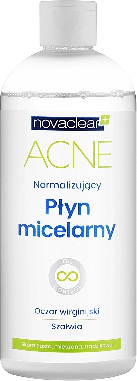 Normalisierendes Mizellen-Reinigungswasser für das Gesicht - Novaclear Acne Micellar Water