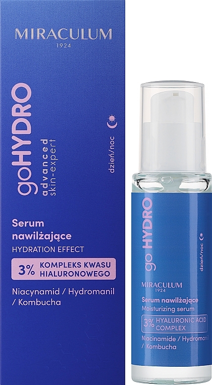Hochkonzentriertes und feuchtigkeitsspendendes Gesichtsserum - Miraculum goHYDRO Advanced Skin-Expert Serum — Bild N1