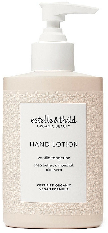 Handlotion mit Sheabutter, Mandelöl und Aloe Vera - Estelle & Thild Vanilla Tangerine Hand Lotion — Bild N1