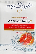 Düfte, Parfümerie und Kosmetik Antibakterielle Feuchttücher mit Grapefruitextrakt 15 St. - My Style