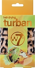 Düfte, Parfümerie und Kosmetik Haarturban Leopard - W7 Turban Hair Drying Leopard 